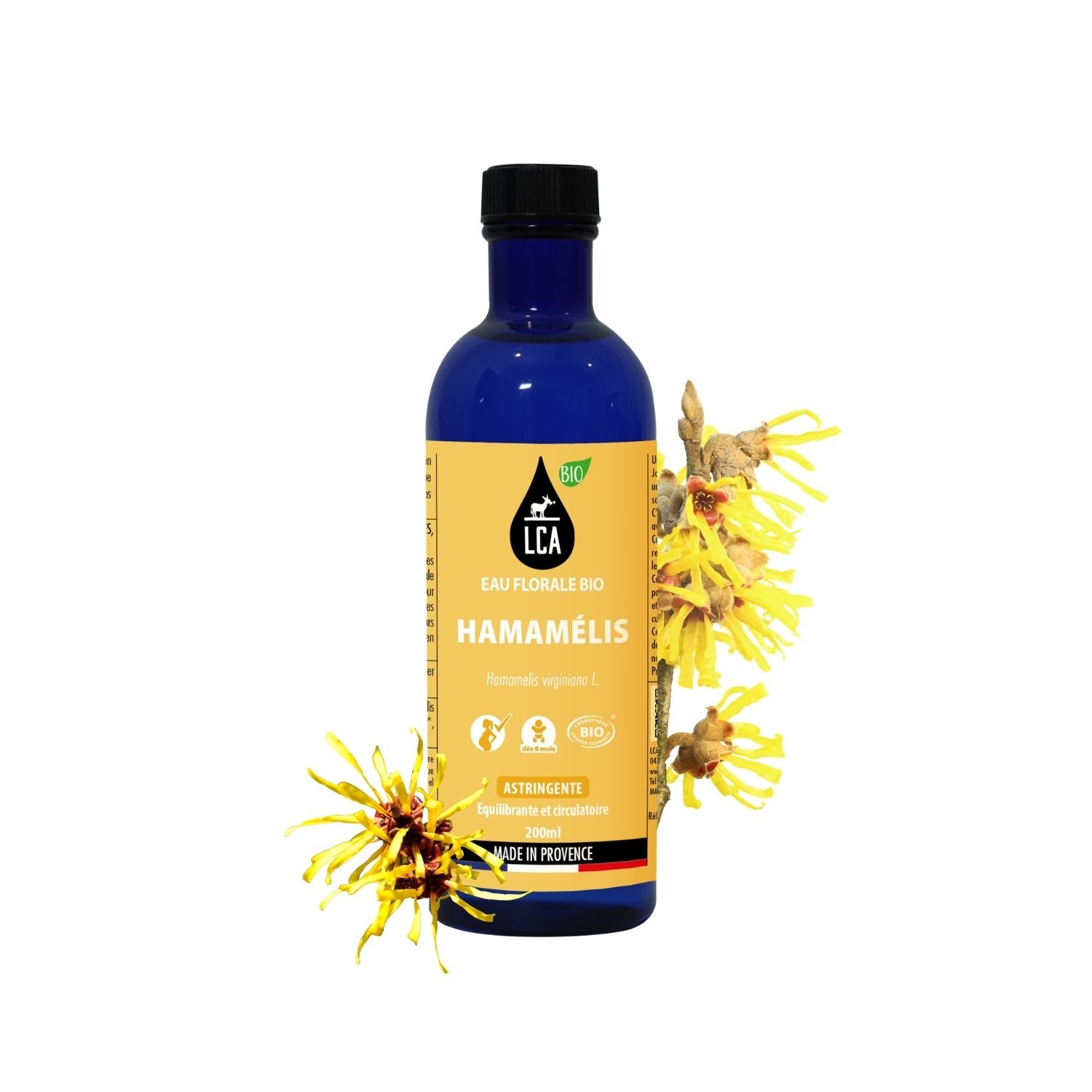 Eau florale d'hamamélis bio