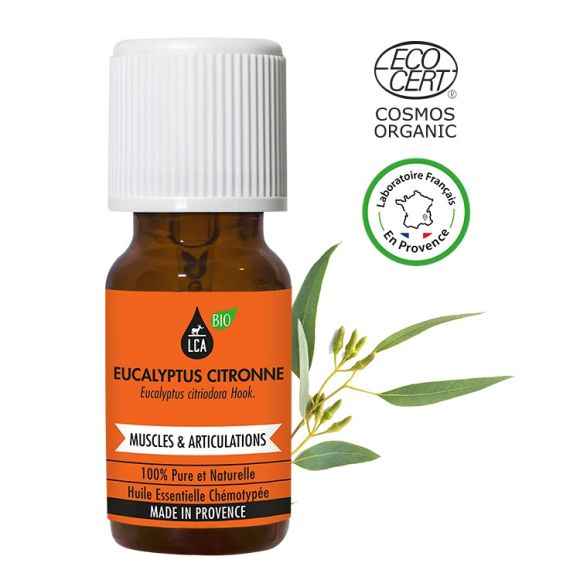 Huile essentielle BIO Eucalyptus citronné Contenance 10ml