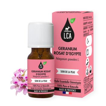 Huile essentielle geranium rosat, composer des soins de la peau