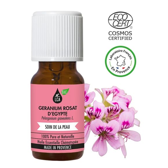 Huile essentielle de Géranium rosat bio cv Egypte