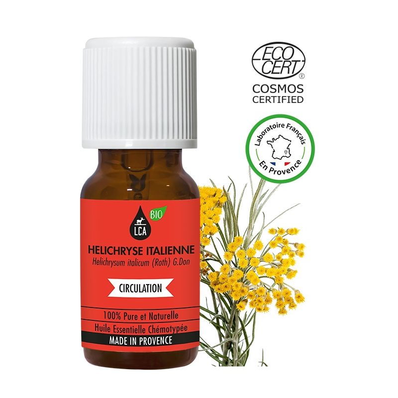 Huile essentielle d'Hélichryse italienne bio dilution 7 % - Basilic &  Camomille