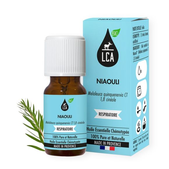 Bougie naturelle à l'huile essentielle de Niaouli