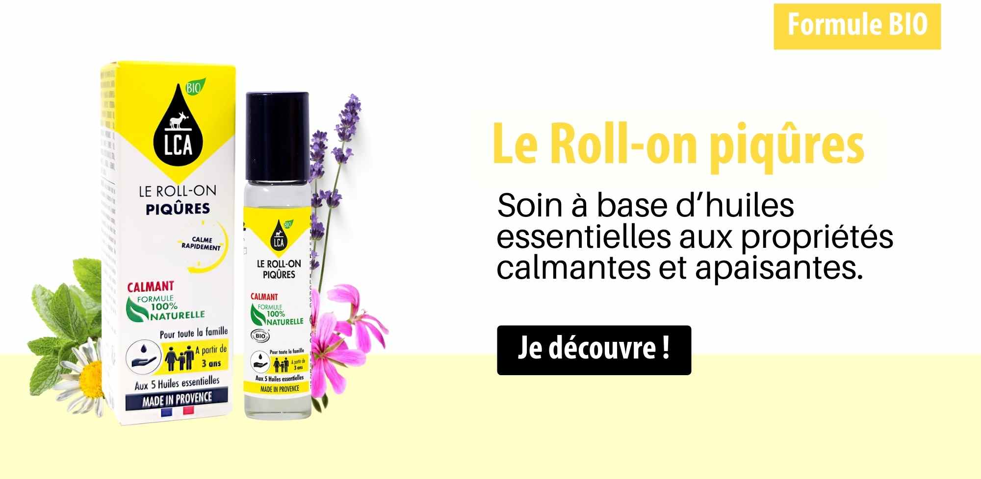 Roll-on Anti Piqûres D'insectes LCA Aromathérapie 10 Ml - Marque Combe D'Ase, Neuf