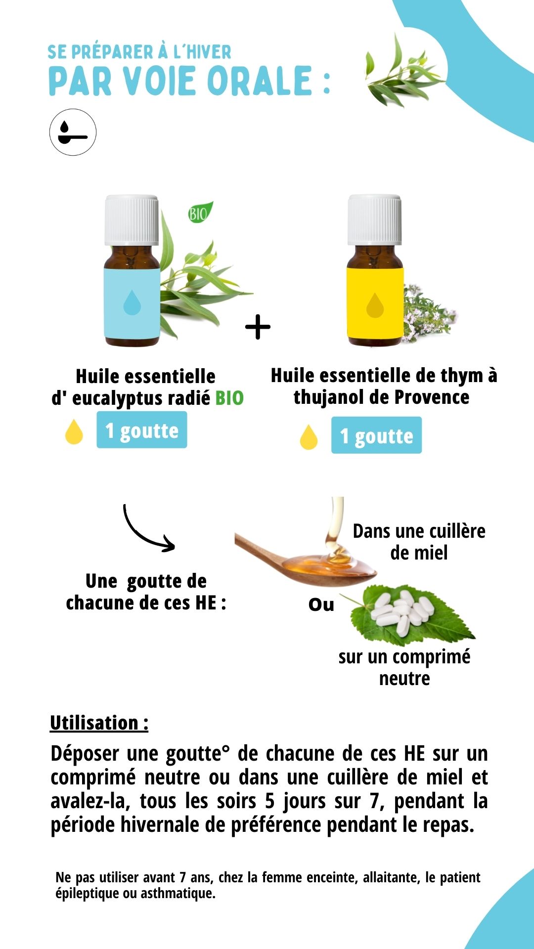 Coffret aromatherapie huiles essentielles bio maladies de l'hiver