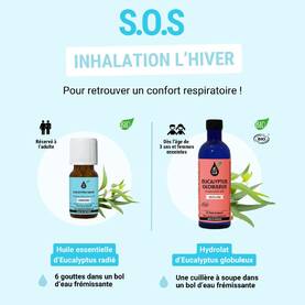 En hiver, pour retrouver du confort respiratoire, prenez le temps de préparer une inhalation. 🩵 Trop souvent sous-estimée, cette technique simple bénéficie rapidement au patient qui en appréciera l’efficacité dès les premières inspirations.Pour cela, versez dans un bol d’eau frémissante : 👉 Chez l’adulte : versez 6 gouttes d’huile essentielle d’eucalyptus radié. Puis prenez le temps de respirer au-dessus du bol, pendant une dizaine de minutes, en couvrant la tête d’une serviette si vous souhaitez un effet renforcé. 👉 Chez l’enfant de moins de 12 ans, il n’est pas possible d’employer les huiles essentielles en inhalation. Pensez alors aux hydrolats et versez une cuillère à soupe d’hydrolat d’eucalyptus globuleux dans le bol et faites-lui respirer cette odeur.Vous pouvez répéter l’opération 2 à 3 fois par jour si nécessaire, pendant 3 à 5 jours. 🌿⚠️Précautions d’emploi : ne pas réaliser d’inhalation chez le patient asthmatique, épileptique ou présentant des antécédents de convulsion, chez la femme enceinte ou allaitante, l’enfant de moins de 12 ans ou la personne âgée. En cas de plaie sur le visage (peau lésée, eczéma…) ou d’allergie aux huiles essentielles, n’effectuez pas d’inhalation.#aromathérapie #aroma #huileessentielle #huilesessentielles #huileessentiellebio #hiver #inhalation #eucalyptus